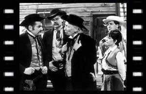 Image of Bat Masterson (Richard Beale), Wyatt Earp (John Alderson), The Doctor , Dodo, and Steven