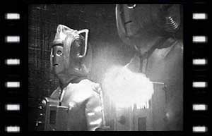 Image of Cybermen in sewers firing weapons