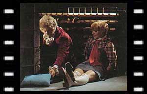 Image of The Doctor and a tied up Jo
