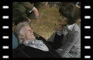 Image of Doctor & Sarah Jane just before the Doctor regenerates