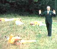 Image of The Master and destroyed Autons