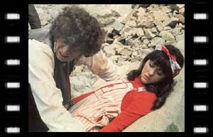 Image of the Doctor and an unconscious Sarah Jane