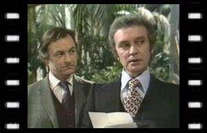 Image of  Secretary (Keith Ashle) and Harrison Chase (Tony Beckley)