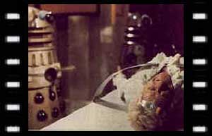 Image of the Doctor and Daleks