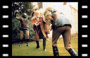 Image of The Doctor being attacked by Ogrons
