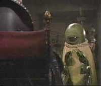 Image of Alpha Centari (Stuart Fell) meeting Peladon's King
